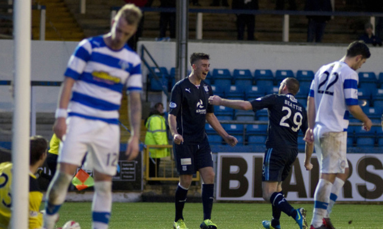 Declan Gallagher celebrates what proved to be his winning goal.