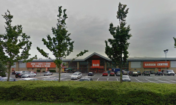 The B&Q store.