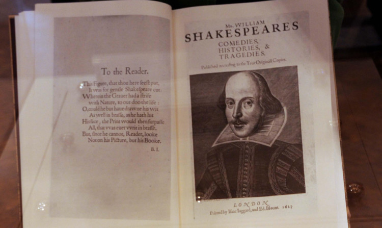 The rare 1623 Shakespeare first folio.