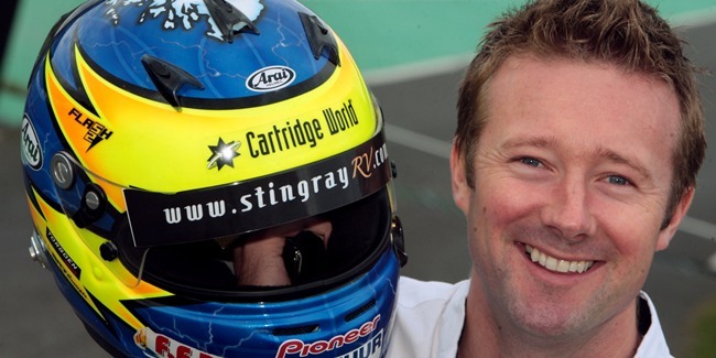 John Stevenson, Courier, 30/08/11. Fife, Dunfermline, Knockhill Racing Circuit. Pic shows British Touring Car Driver Gordon Shedden.