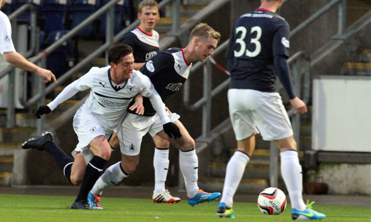 The incident happened in a pub in Camelon before Saturday's Falkirk v Raith match.