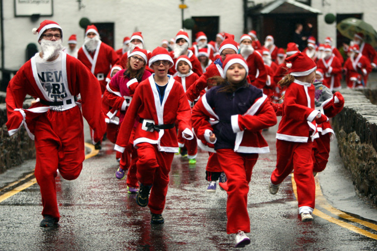 Saturdays Killin Santa Dash saw around 150 Santas run the 2km course to raise money for local schools. Race organiser Pete Waugh told The Courier he is ho-ho-hopeful it will become an annual event that grows from strength to strength.