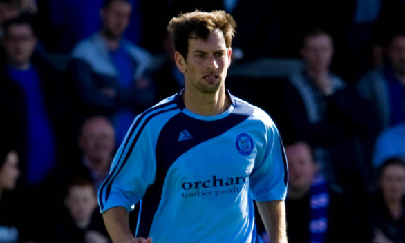 Gavin Swankie in action for Forfar.