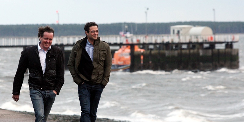 Steve MacDougall, Courier, Douglas Terrace, Broughty Ferry. Dutch tidal energy experts visit Dundee and surrounding area in search of suitable sites for their renewable technology. Pictured, left is Sander de Block (Commerical Director with Tocardo) and right is Guido Massado (also of Tocardo). Tocardo is a Dutch based company that specialise in in-stream and tidal energy technology.