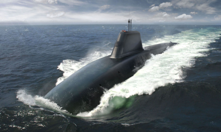 An image issued by BAE Systems showing the type of submarine due to replace the Vanguard-class boats.