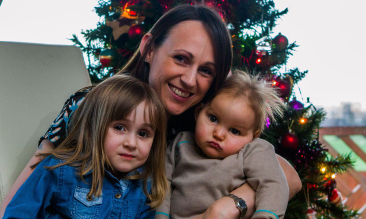 Jenny with Blake and his sister Faye.