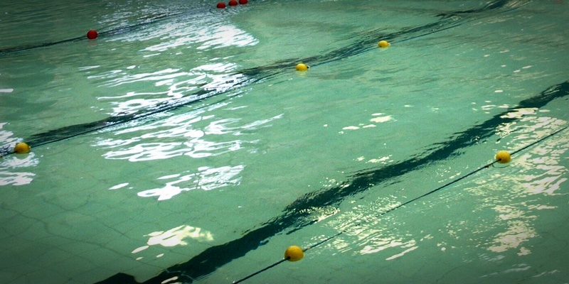 Competitors in and out of the water at Cupar Swimming Pool for thr Brodie Gala for special schools.