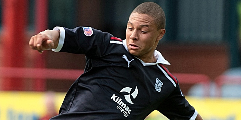 Dundee FC v Ayr United FC at Dens Park - pictured is Leighton McIntosh (Dundee)