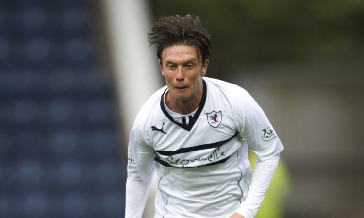 Joe Cardle was red-carded against Dumbarton.