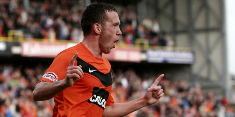 Football, Dundee United v Inverness Caledonian Thistle.    United's Danny Swanson celebrates his goal