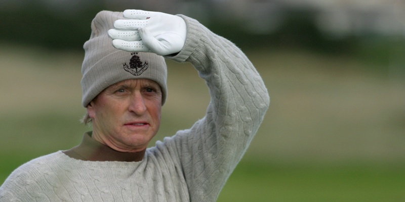 The Alfred Dunhill Links Championship, Carnoustie.    Actor Michael Douglas