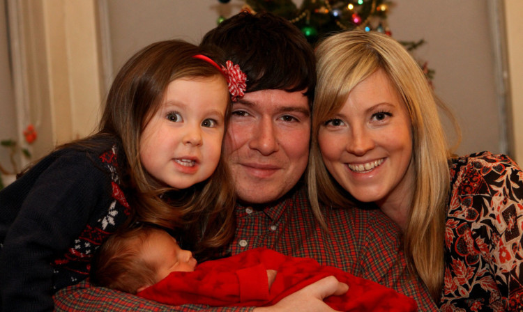 The happy family are set for a special Christmas.