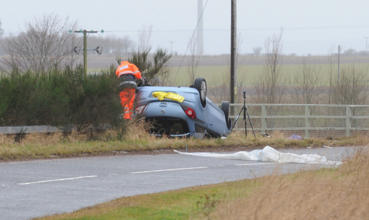 Veronica Haggart was killed in the accident on the B9120 Laurencekirk to Fettercairn Road.