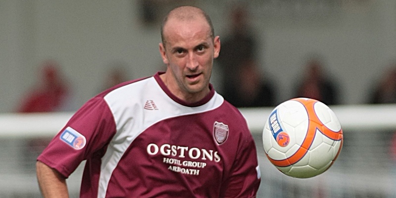 Irn Bru Scottish League Division 2, Arbroath FC v Stirling Albion FC - pictured is Paul Sheerin (Arbroath).