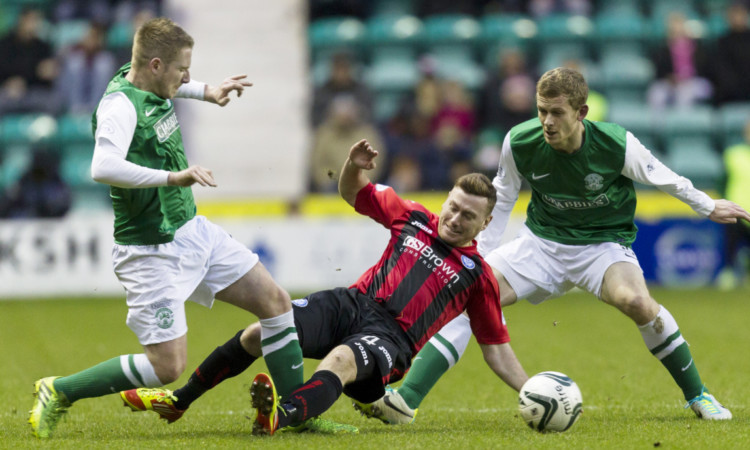 Patrick Cregg received a red card for this challenge on Paul Cairney.