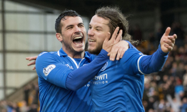 Stevie May (right) is St Johnstone's man of the moment.