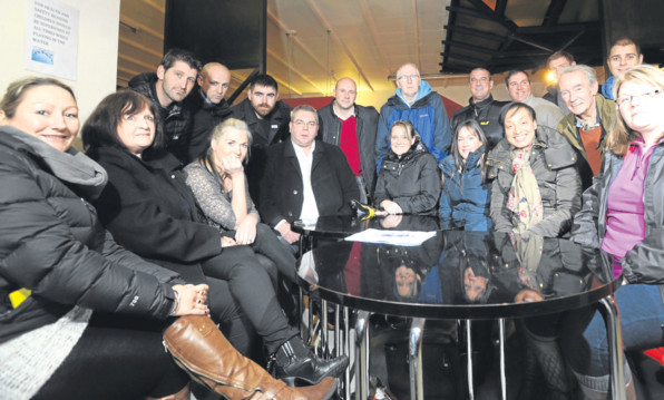 Alex Johnstone MSP, seated fourth from the left, visited the Cafe Project in Arbroath to meet a group of concerned parents and residents to discuss the issue of legal highs.