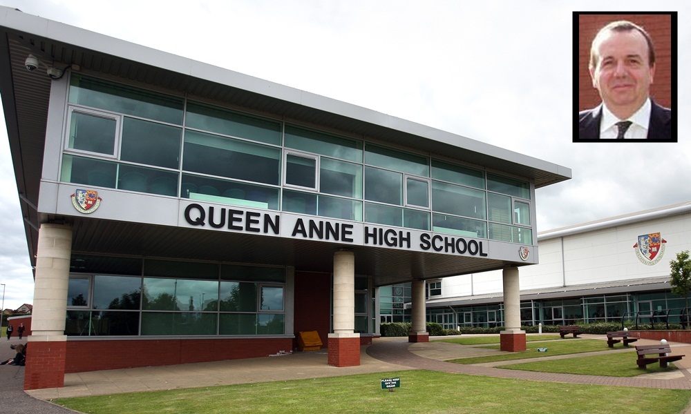 Building exterior of Queen Anne High School, Dunfermline.