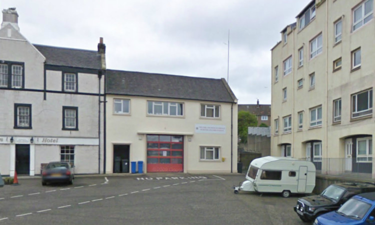 John Malone denies breaking into the fire station in Burntisland.