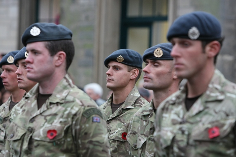 DOUGIE NICOLSON, COURIER, 08/11/11, NEWS.

The members of  6 Force Protection Wing on parade in St. Andrews today, Tuesday 8th November 2011. Story by Dave Lord, Cupar office.