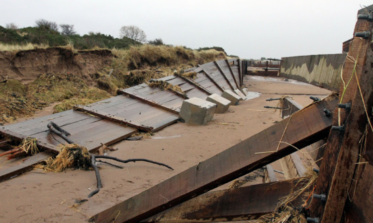 The flood defences have proved unable to stand up to recent conditions.