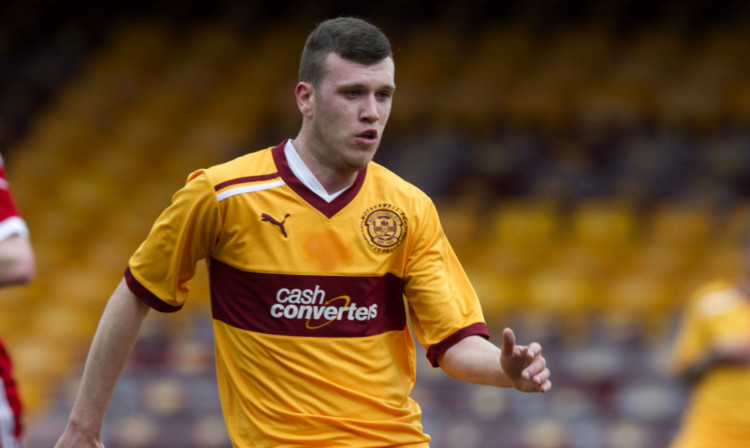 Adam Cummins in action for Motherwell.