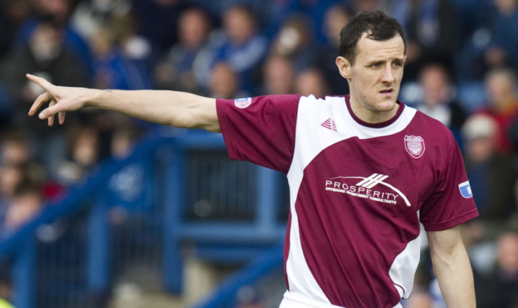 Alex Keddie in action for Arbroath.