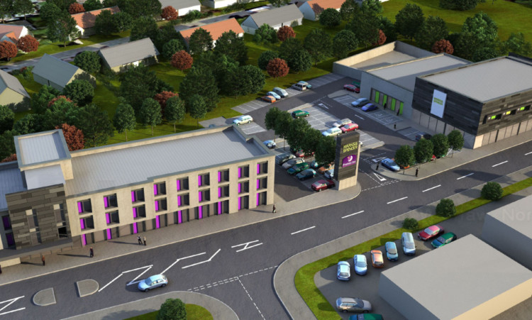 An artists impression of the plan for the former abattoir site, hailed as good news for the town.
