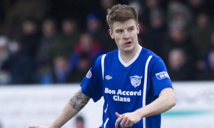 Ross Smith in action during his spell with Peterhead last season.