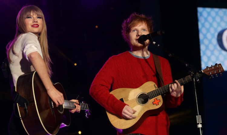 Ed Sheeran is more used to rubbing shoulders with stars like Taylor Swift.