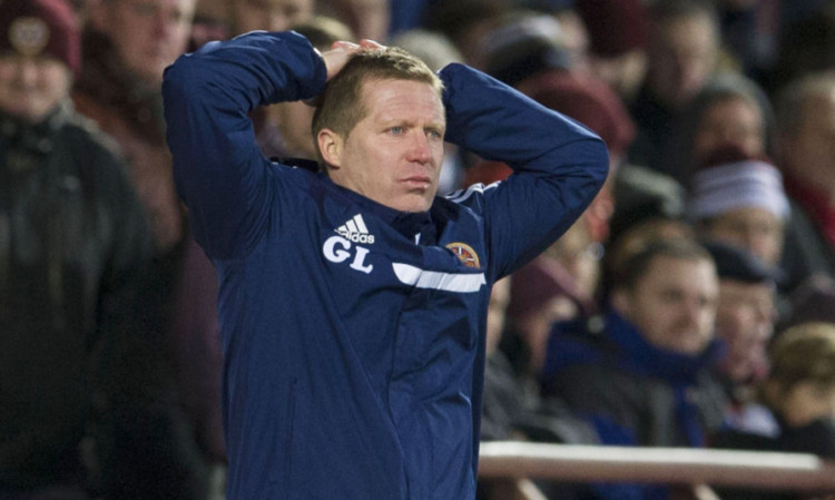 Hearts boss Gary Locke: losing his No 2 at the weekend.