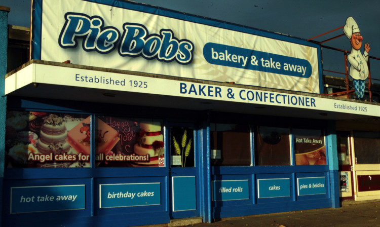 Gray caused more than £1,000 of damage during his rampage at Pie Bob's.
