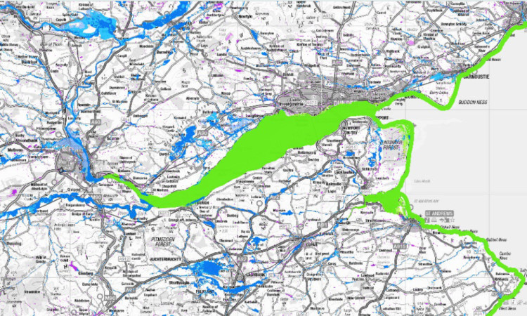 Users can adjust settings before being given colur-coded maps showing the risks of different types of flooding.