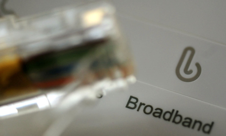 General view of broadband sign on a router. PRESS ASSOCIATION Photo. Picture date: Tuesday November 12, 2013. See PA story TECHNOLOGY SKY. Photo credit should read: Rui Vieira/PA Wire