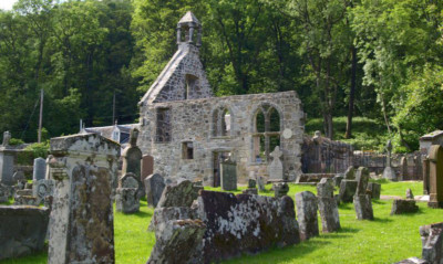 Conservation work is to take place in seven historic kirkyards, including Dollar, above, so that they can be opened up for a new walking tour.