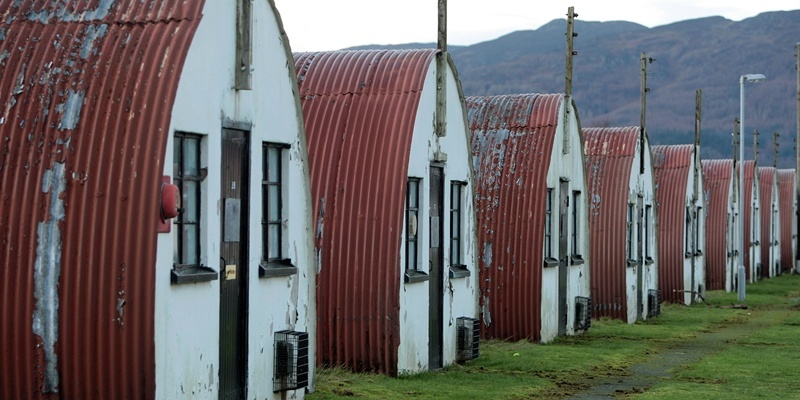 Kim Cessford, Courier - 01.12.11- pictured are some of the huts at Cultybraggan the former POW camp near Comrie - words from Sandra in Perth