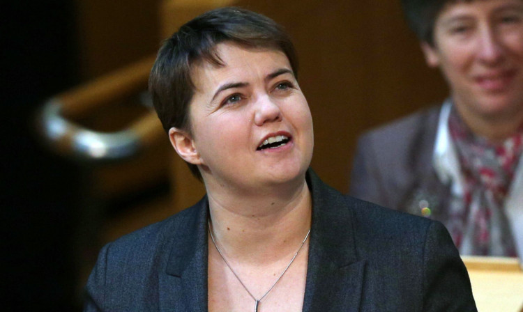 Ruth Davidson was warned by the presiding officer.
