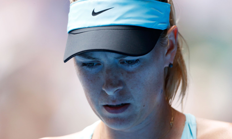 Maria Sharapova lost her fourth round match against Dominika Cibulkova.