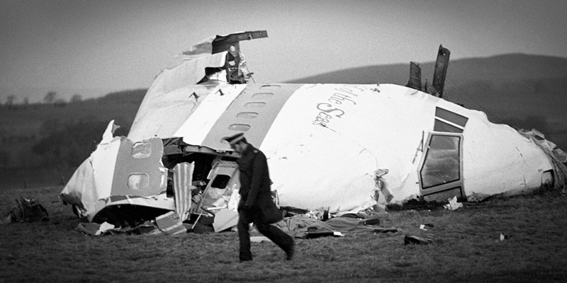 BLACK AND WHITE ONLY
File photo dated 22/12/88 of the wrecked nose section of the Pan-Am Boeing 747 in Lockerbie, near Dumfries as a petition calling for an inquiry into the conviction of the Lockerbie bomber will be looked at by Holyrood's Justice Committee today.