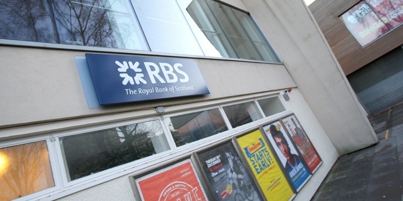 Kris Miller, Courier, 28/12/11. Picture today at 'The Union', University of Dundee students Union shows RBS sign on the wall. The bank are said to be considering closing their branch at the union.