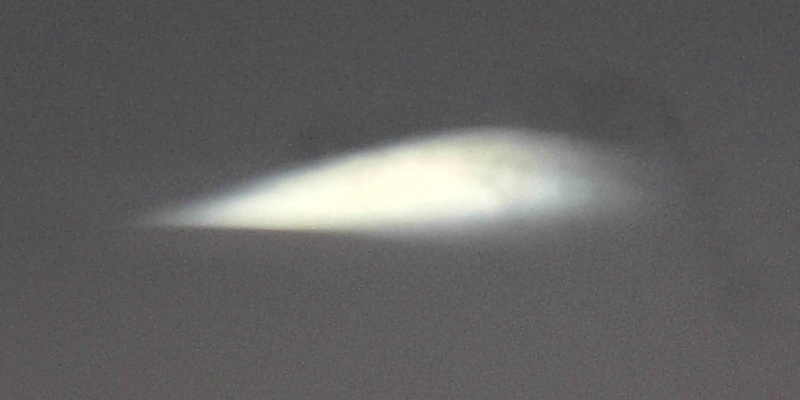 mysterious saucer shaped object in the sky near Arbroath