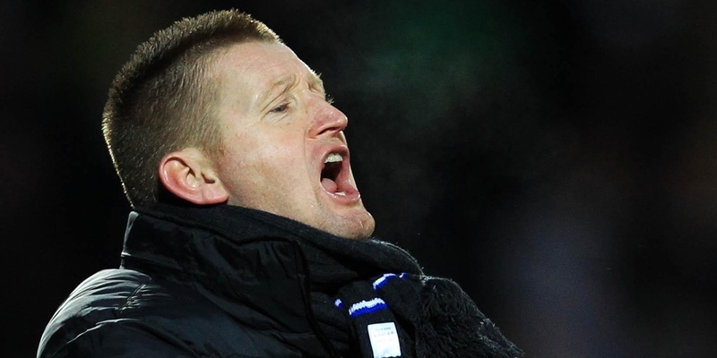 St Johnstone's manager Steve Lomas during the Clydesdale Bank Scottish Premier League match at McDiarmid Park, Perth.