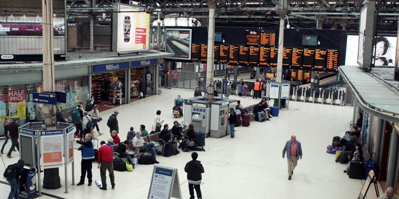 A general view of Waverley Station in Edinburgh. The station will soon be given a 130 million overhaul with refurbishments to include a new entrance and improvements to some platforms, concourses and walkways.