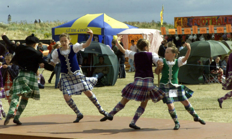 Dancers at Montrose Highland Games in 2005.