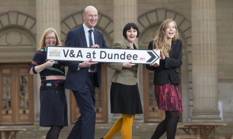 Pamela Roberts, learning manager at V&A Dundee, Sandy Richardson, development director, Sarah Saunders, head of learning and engagement, and Kate Pearson, deputy head of charities at the Peoples Postcode Lottery.