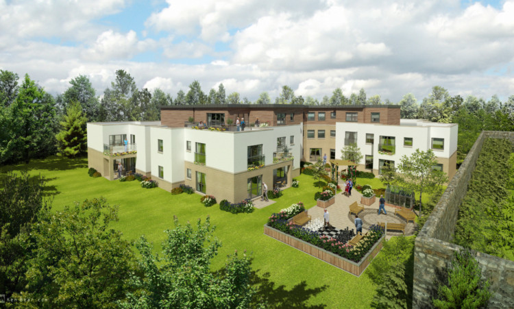 An image of the proposed retirement development.
