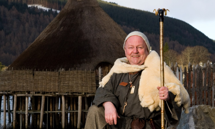 Centre guide Danny McQueeney in costume at the Scottish Crannog Centre during last years WinterWeek.