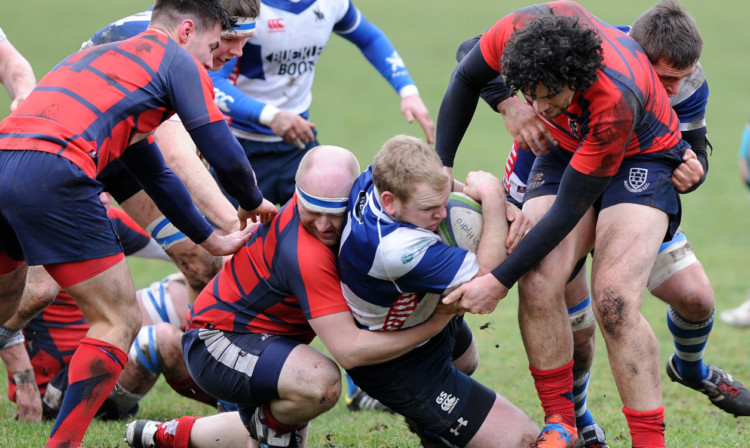 Musselburgh manage to halt this Howe break, but the home side ran in nine tries.