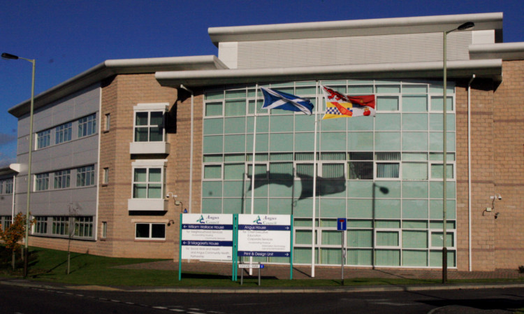 Angus Council's headquarters at Orchardbank.