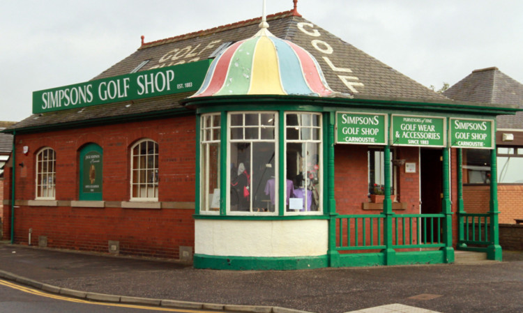 Simpsons Golf Shop is a familiar sight for regular visitors to Carnoustie.